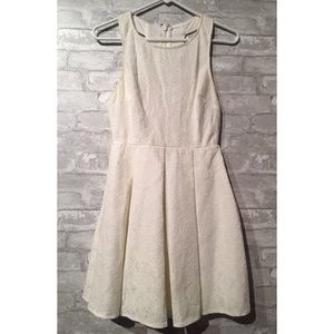 White Lace Skater Dress